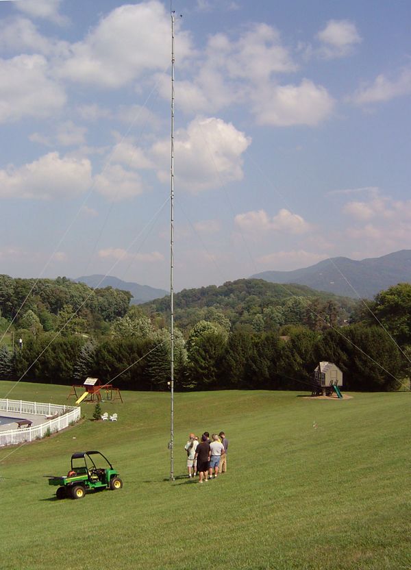 photo of a wind measurement tower