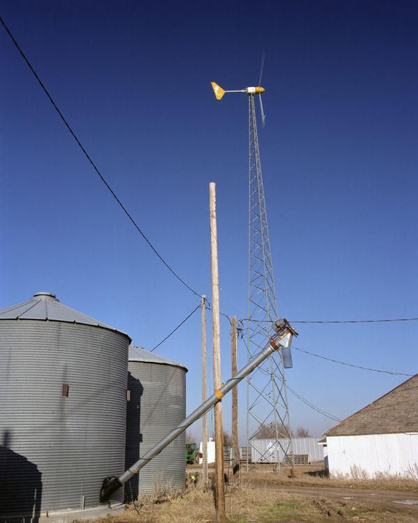 photo of a small wind turbine