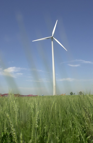 photo of a wind turbine